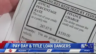 Pay day and title loan dangers