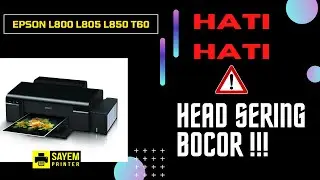 Epson L800 L805 T60 Hasil Cetak Bergaris I Sayem Printer