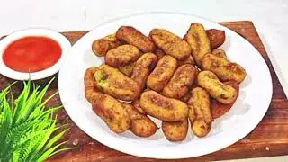 How to make tea time potato snacks|Crispy potato snacks|Street style potato snacks@Khanapakana-29