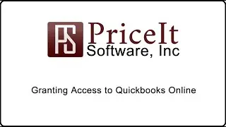 PriceIt Software - Granting Access to Quickbooks Online