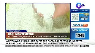Presyo ng bigas sa mga pamilihan, malaki ang itinaas — Federation of Free Farmers' Cooperative