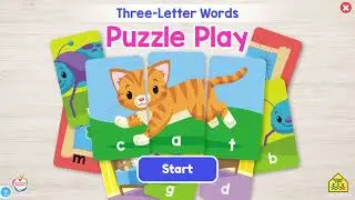 Three Letter Words Puzzle Play on Anywhere Teacher - Fun Spelling Game