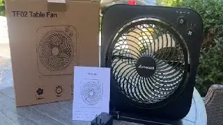 AMACOOL Table Fan, 12 inch Box Fan with 3 Adjustable Speeds & 8HRS Timer Review
