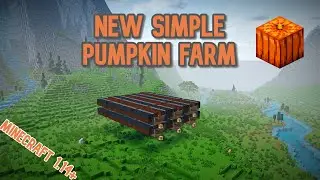 New Simple Pumpkin Farm | Minecraft 1.14+