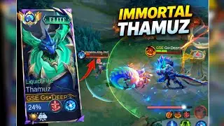 IMMORTAL THAMUZ 🔥 No Death Turret Dive | Full Gameplay | MLBB