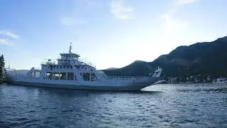 Ferry Kamenari-Lepetane. Montenegro. AUG 2023