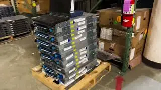 Pallets of sweet ethernet switches!