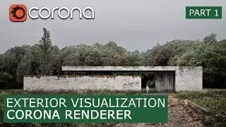 Exterior Corona Render 1.6 & Photoshop | Matte painting - Architectural Visualization