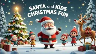 Santa and Kids Christmas Fun 🎅 | Kids Christmas Song | Sing Along Holiday Music | KidsLearn Rhymes