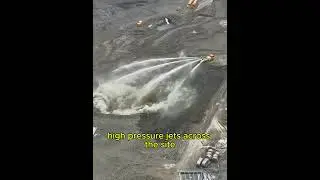 Dust Control in Action! | Massive Mining Water Truck at Work 🚜💦