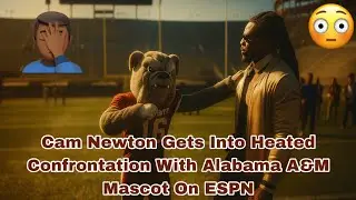 Кэм Ньютон и талисман ALABAMA A&M (AAMU) вступают в жаркую конфронтацию на ESPN