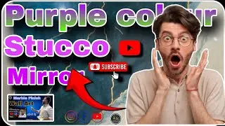 Best Purple colour Of Stucco Mirror in Uttar Pradesh 💜🤯💥📸🔥🤩|As Wall Texture #viral #youtube