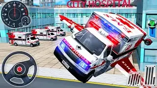 Flying City Ambulance Rescue Simulator 2020 - Emergency Policeman Drive - Android GamePlay #2