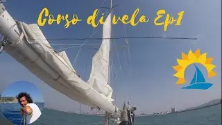 Navigazione Costiera  con vento forza 6  Corso di vela di ASD Girasole su barca a vela 12 metri Ep 1