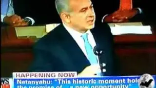 Netanyahu heckled during address to US congress May 24, 2011