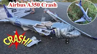 Airbus A350 Сrash Landing - M&aacute;y bay Airbus A350 Skyteam tai nạn khi hạ c&aacute;nh | #4dmodel #airbusa350