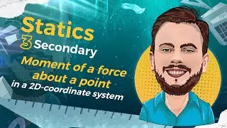 3 Secondary | Statics | Moment of a force about a point in a 2D-coordinate system 2024