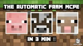 Automatic COW/SHEEP/PIG FARM IN 3 MINS - MINECRAFT WINDOWS 10