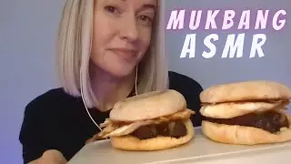 Mukbang ASMR | Sausage and Egg Breakfast Muffins (intense stomach growls, rambles)