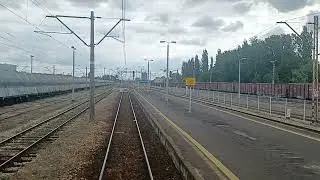 Tomaszów Mazowiecki z tyłu pociągu TLK 