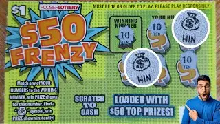 So Many Wins!! New $50 Frenzy Scratch Off Lottery Tickets!!