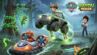 PAW Patrol: Rescue Wheels &ndash; The Bayou Bounce Back! 🐊🛞 | Monster Jeep Bounces, Bayou Rescues & Swamp!