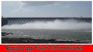 Nalgonda Nagarjuna Sagar Project s left canal breached ||TNT NEWS