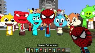 Sprunki​ OC​ Spiderman ADDON​ MOD​ in Minecraft​ PE​