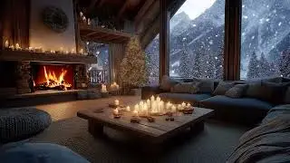 Snowy Night Piano: Soft Winter Piano Ambience, Quiet Snowfall Mood for Sleep & Relaxation