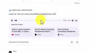 Google&rsquo;s  Audio Overviews in Search Labs