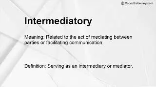Intermediatory Meaning