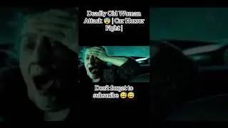Deadly Old Woman Attack 😨 | Car Horror Fight |#movie #hollywood #horror