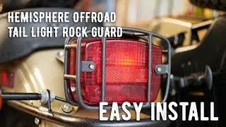Hemisphere Offroad Tail Light Rock Guard Installation on a 2018 Ural GearUp Sidecar Motorcycle