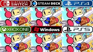 Super Bomberman R | Switch vs Steam Deck vs PS4 vs Xbox One vs PC vs PS5 | Comparison (Side by Side)
