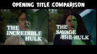 She-Hulk: Attorney at Law & The Incredible Hulk (1978) Opening Titles Comparison