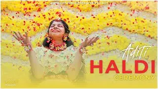 Best Half Saree Haldi Ceremony | Aditi Haldi Ceremony | Event Photography | Concept Photography