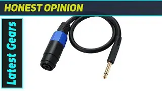 Best MTUERANC Speakon to 1/4 TS Speaker Cable Adapter