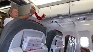AUSTRIAN AIRLINES  Business Class,  Paris to Vienna (Flight-report) A320, OS414