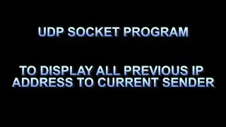 UDP Socket Programming in C | Socket Programming in C | UDP Socket | Socket Program in Unix