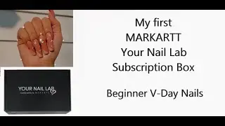Valentine's Day nails using MARKARTT Your Nail Lab Subscription Box