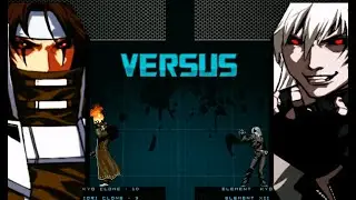 Kyo Clone - 10 & Iori Clone - 9 VS. Element Kyo & Element XII