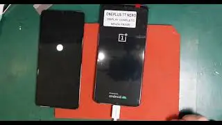 Replacement of the LCD screen OnePlus 7T Nero.