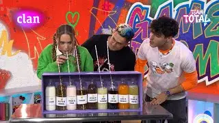 TEAM TOTAL 🥤 BATIDO TRAMPOSO con Alex Segura, Aina y Hugo 😱  LA RULETA DE LOS DESAF&Iacute;OS | Clan TVE