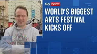 Comedian Matt Forde does impressions of Starmer, Farage and Trump on Sky News