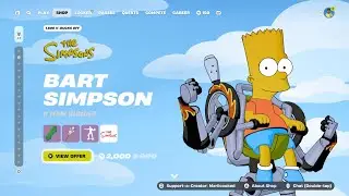 New Bart Simpson Fortnite Skin Review