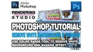Photoshop Tutorial Architecture Rendering Part 2 - How to use Color Range and Shadow in Photoshop