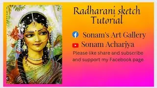 Radharani sketch tutorial#radharani #radha #radhakrishna #radheradhe #radhasketch#radhaart#viral