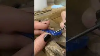 Part 1 of my jewelry making process. Custom feather necklace. #metalsmith #handmadejewelry #jeweler