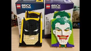 LEGO Batman Brick Sketches Batman & Joker | 40386 | 40428 | Speed Build 4K