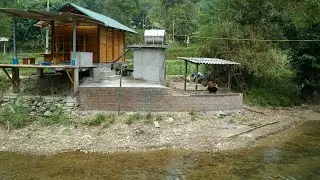 The process of building a duck coop and moving the flock of ducks to the new coop.